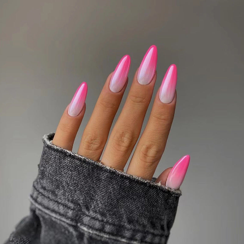 Barbie Pink Gradient Nail Enhancement