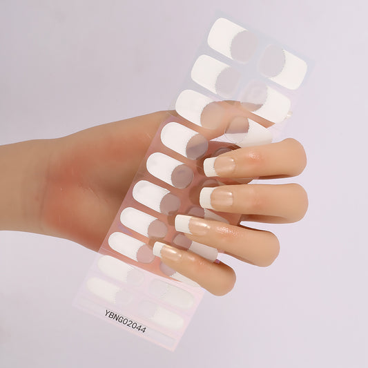 Semicured UV gel nail sticker kit