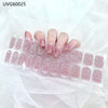 UV gel nail sticker semi-cured