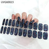 UV gel nail sticker semi-cured