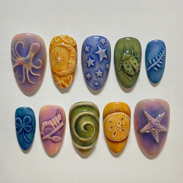 30 Pcs Halloween Press On Nail