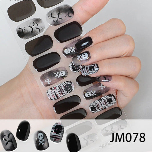 Semi-Cured Gel Nail sticker kit JM78