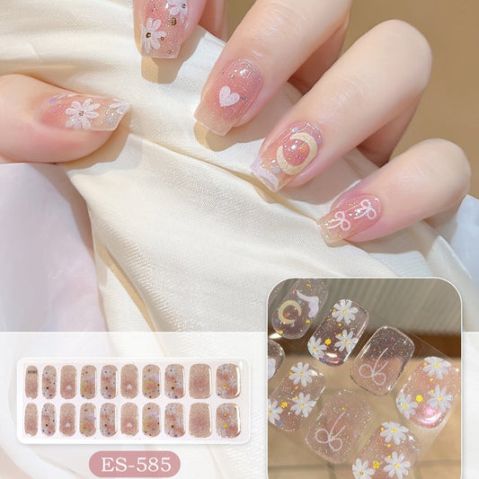 Semicured UV gel nail sticker kit ES-585