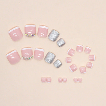 Press On Toe nails Set 24pcs/set F065