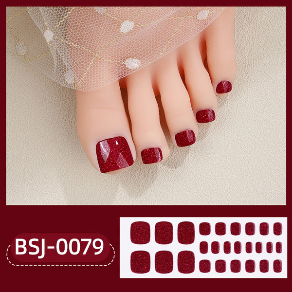 Bandes de vernis gel pour pédicure