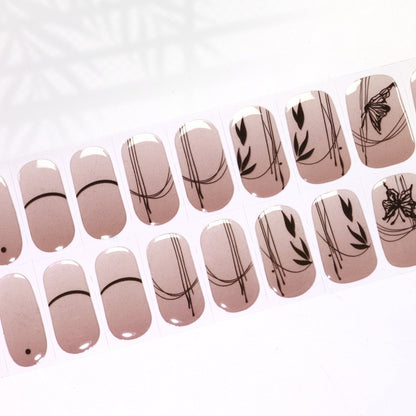 Semicured UV gel nail sticker kit