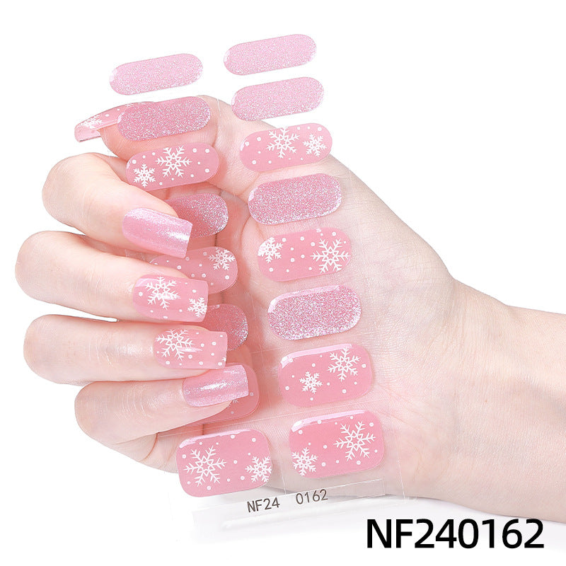 Semicured UV gel nail sticker kit NF240162