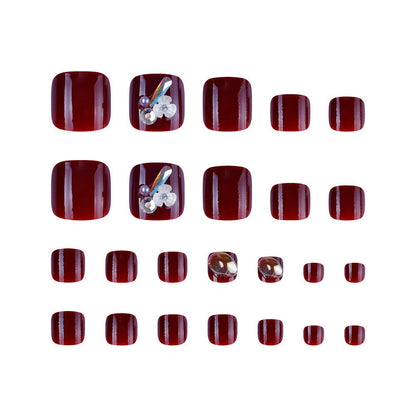 Press On Toe nails Set 24pcs/set XNT024