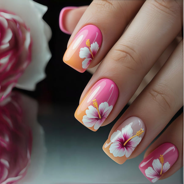 Summer tropical hibiscus