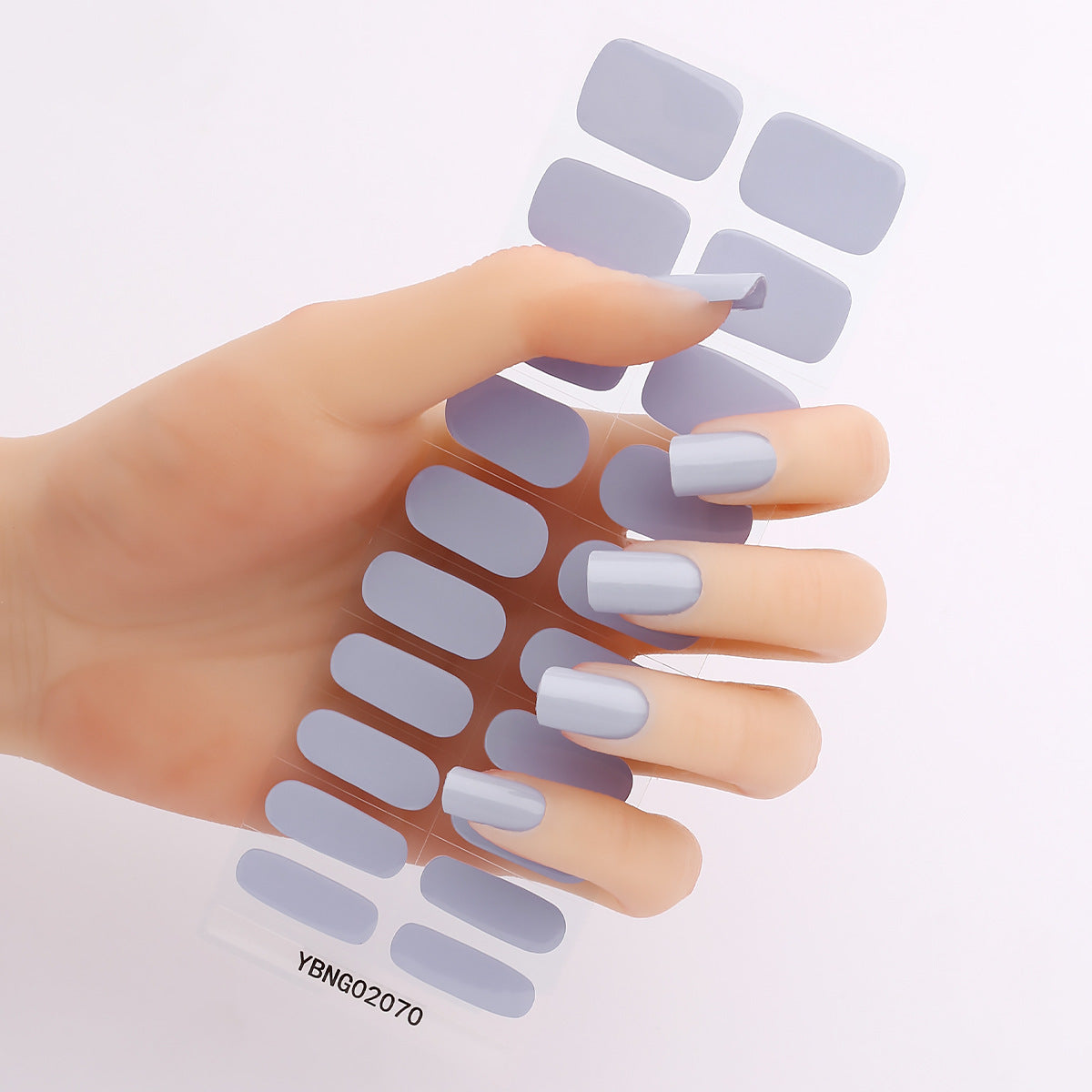 Semicured UV gel nail sticker kit