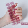 Semicured UV gel nail sticker kit