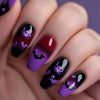 Medium and long ballet purple ombre