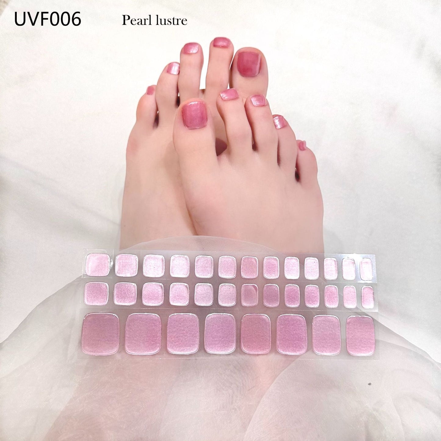 Pedicure Gel Nail Strips UVF006