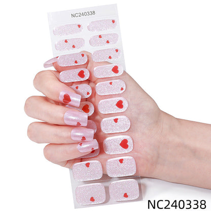 Semicured UV gel nail sticker kit NC240338