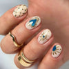 Blue retro baroque