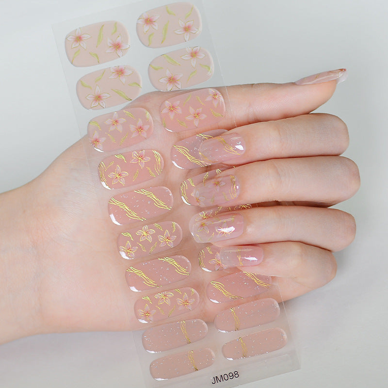 Semicured UV gel nail sticker kit JM098