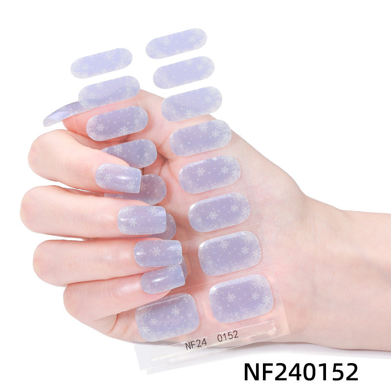 Semicured UV gel nail sticker kit NF240152