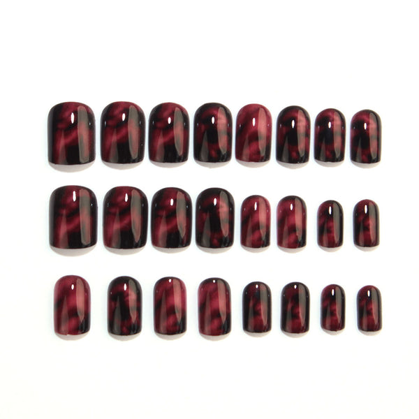 Wine-red ink wash
