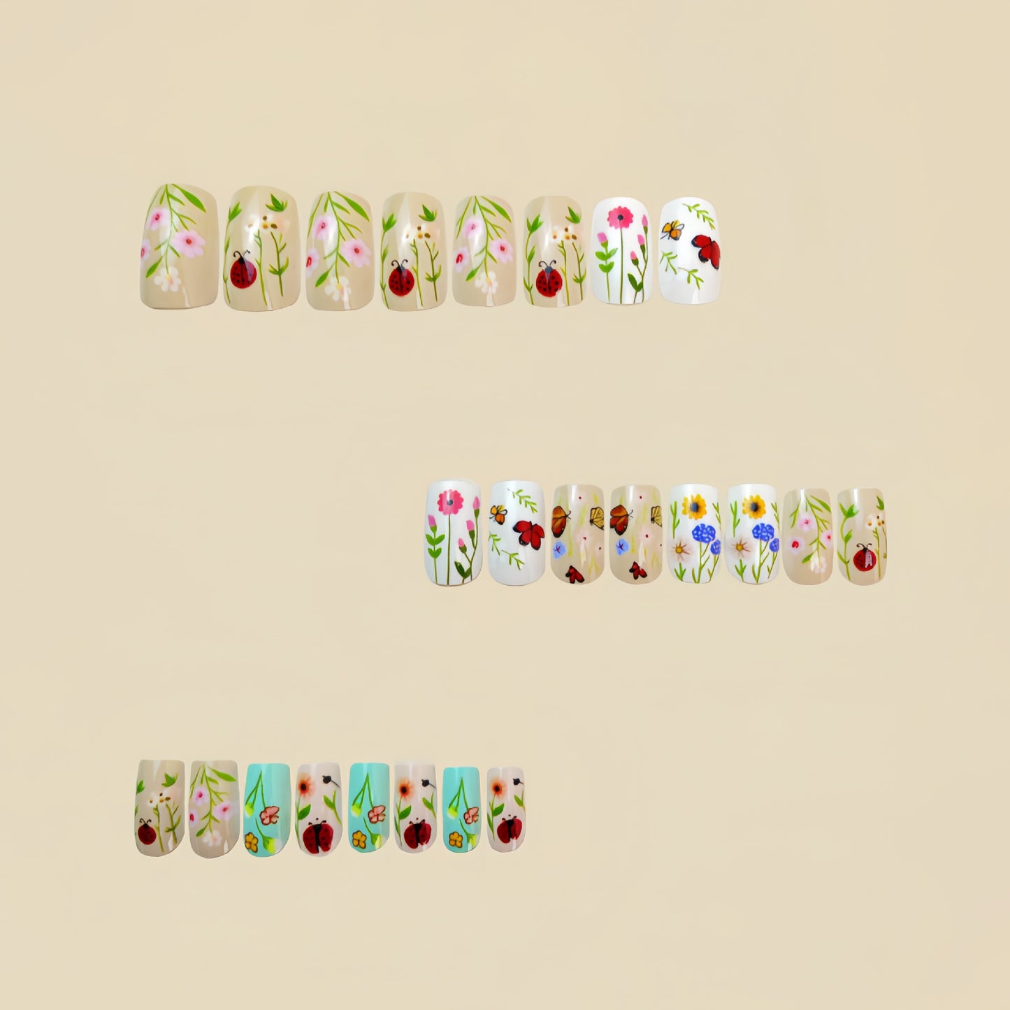 24pcs/Set Press On Nails