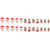 Santa Claus Gingerbread Man press on nail