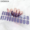 UV gel nail sticker semi-cured