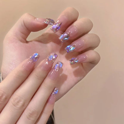 Spicy girl explodes and flashes through fake nail