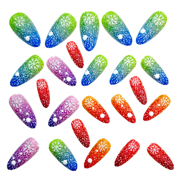 24pcs/Set Press On Nails Y1236