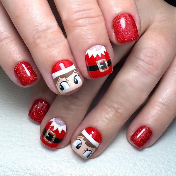 Belt old man doll glossy square armor wearing armor