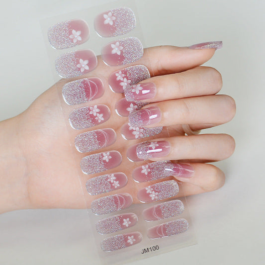 Semicured UV gel nail sticker kit JM100