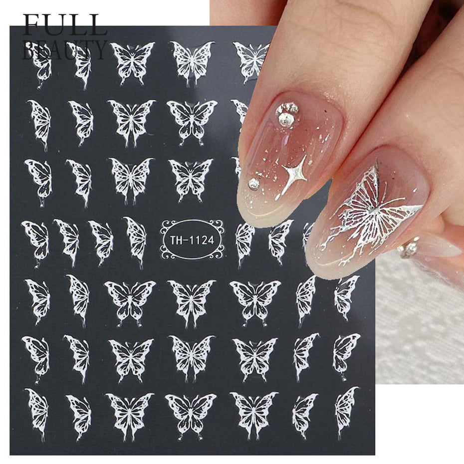 Color Butterfly Adhesive Nail Sticker