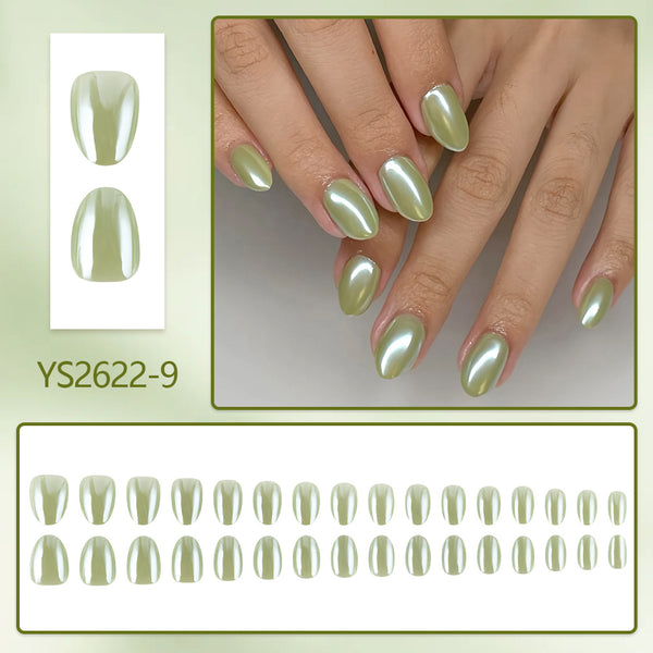 Lime Green Plated 32 Pcs