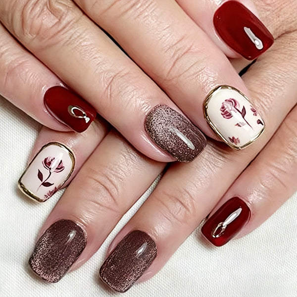 Rose pop glitter