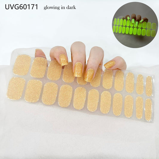 Semicured UV gel nail sticker kit UVG60171