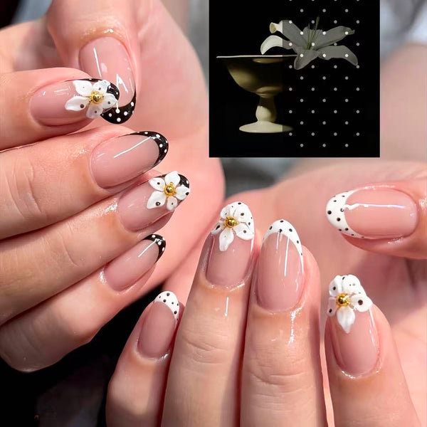 30 pieces Hayley 3D three-dimensional AB polka dots