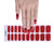 Milky Way Chrome UV Nail Wraps - Galaxy Red Glitter Semicured Nail Art