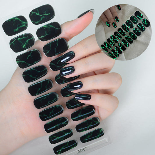 Semicured UV gel nail stickers JM167