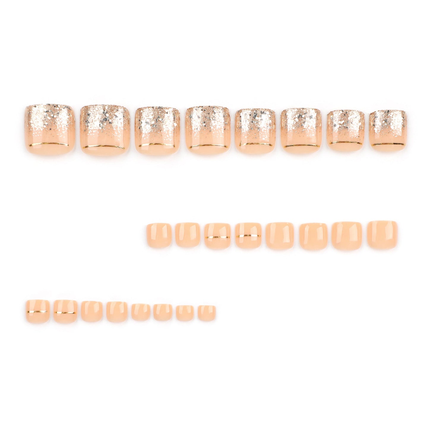 Press On Toe nails Set 24pcs/set JP3215