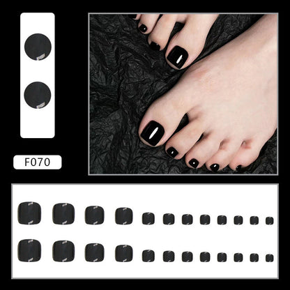 Press On Toe nails Set 16pcs/set F070