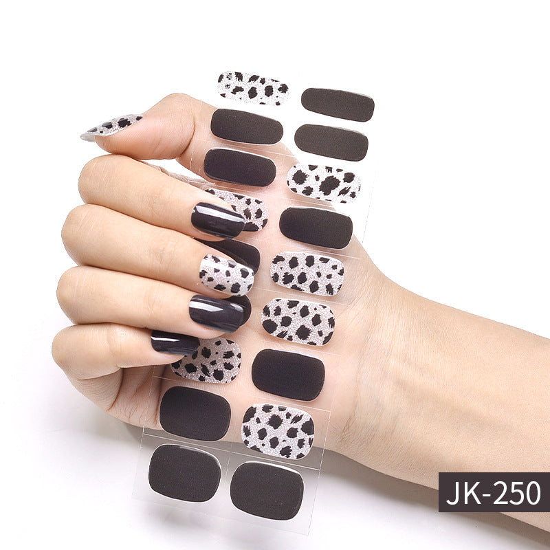 UV 3d semi baked gel nail stickerJK250