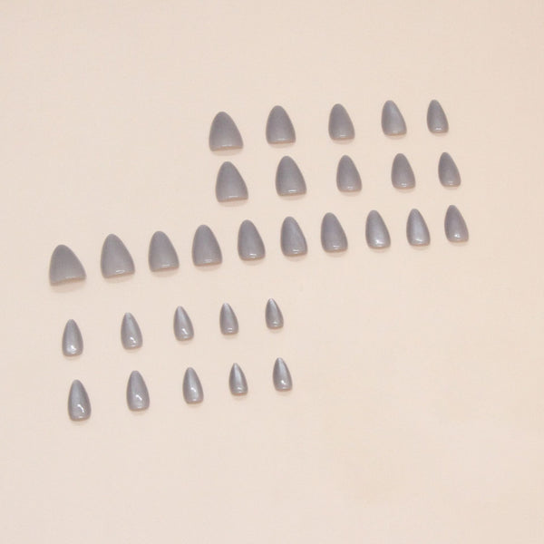 Solid color cat eye gray 30 pieces