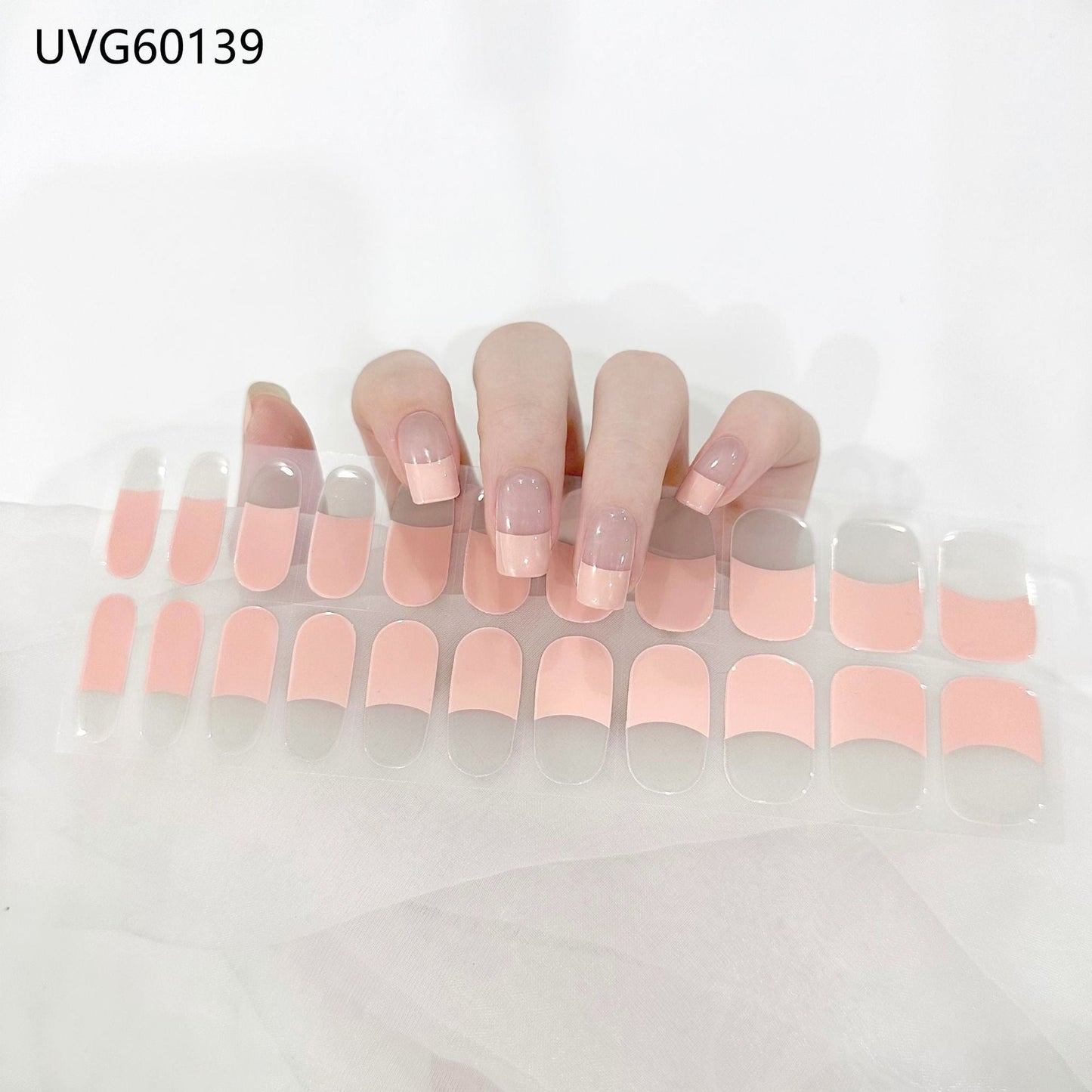 Semicured UV gel nail sticker kit UVG60139