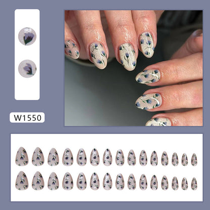 24Pcs press on nail W1550