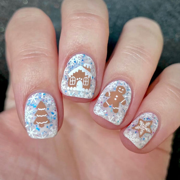 Cute gingerbread man christmas tree igloo crutches