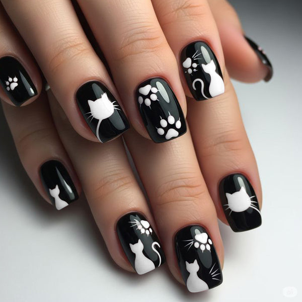 Cute cartoon cat claw pattern print design