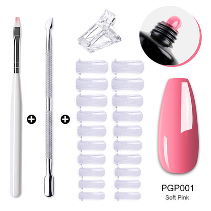 Nail enhancement crystal extender kit