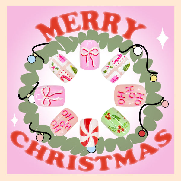 Cute bow crutch striped Christmas tree