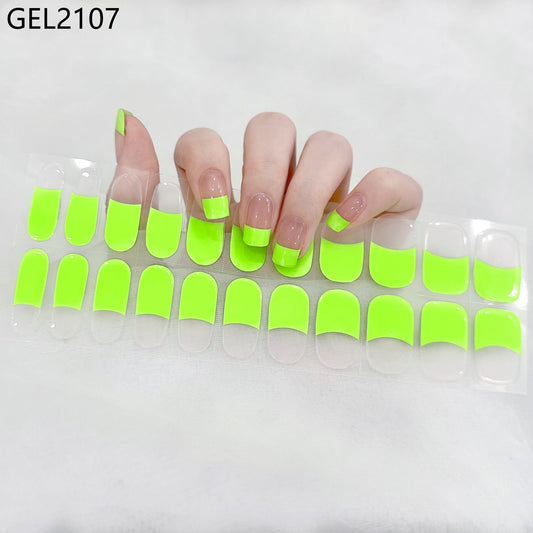 Semicured UV gel nail sticker kit GEL2107