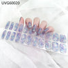 UV gel nail sticker semi-cured