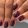 Short round burgundy