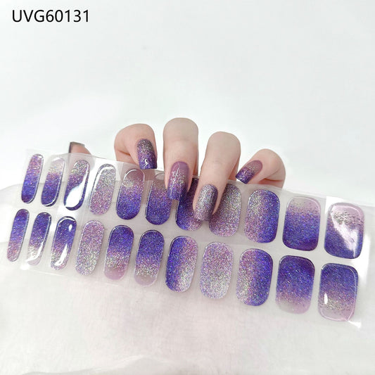 Semicured UV gel nail sticker kit UVG60131